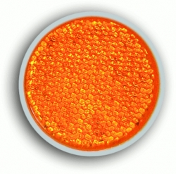 Odrazka kulatá se šroubem - oranžová 75mm
