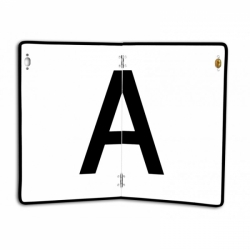 Reflexní tabule " A " sklopná s lemem