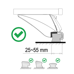 Příčný nosník zamykací hliníkový 120cm ALU-INTEGRAL TÜV