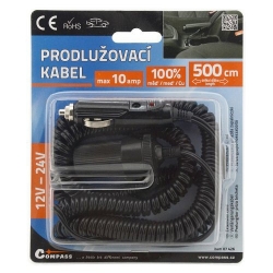 Prodlužovací kabel 12/24V 10A 5m