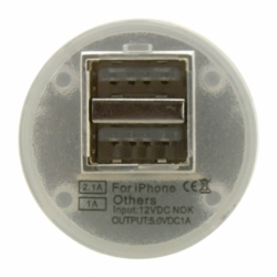 Nabíječka telefonu 12V 2,1A (iPhone 4/5/6, micro USB, Nokia)