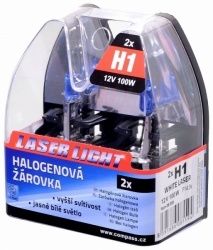 Žárovka 12V  H1  100W P14,5s WHITE LASER  2ks