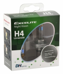 Žárovky 2ks H4 NIGHT VISION 55W 60/55W