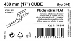 Stěrač FLAT BULK (CUBE) 17