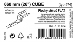 Stěrač FLAT BULK (CUBE) 26