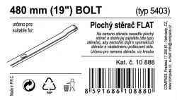 Stěrač FLAT BULK (BOLT) 19