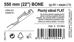 Stěrač FLAT BULK (BONE) 22