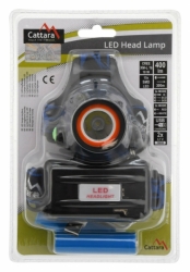 Čelovka LED 400lm (1x XM-L+15x SMD)
