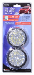 Světla denního svícení kulatá 18 LED/12V