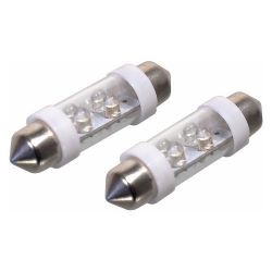 Žárovka 4LED 12V suf. SV8.5 38mm bílá 2ks