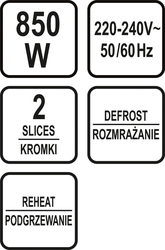 Toustovač 700-850W