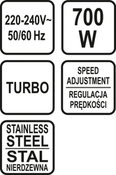 Tyčový mixér 700W 4v1