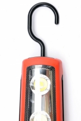 Lampa montážní 3+1 LED, bezpřívodová, 3,7V Li-ion, magnet+hák, 250lm