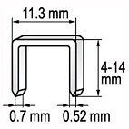 Spona do sešívačky 10 x 11,2 mm 1000 ks